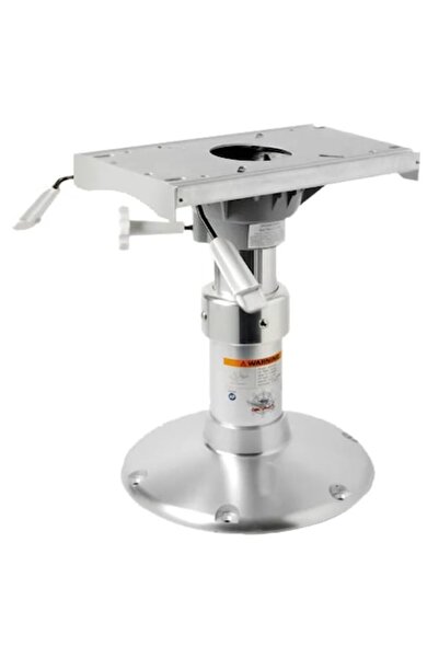 OSCULATI Telescopic Pedestal with Seat Support, 350-480 mm, Anodized Aluminum