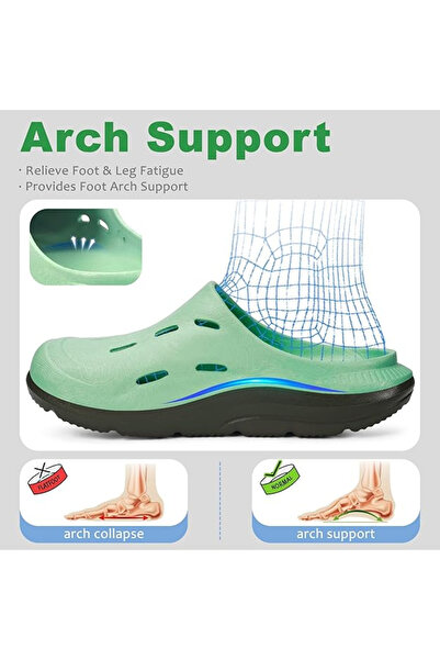 Gaatpot Casual clogs with orthopedic sole green/black 38/39 EU