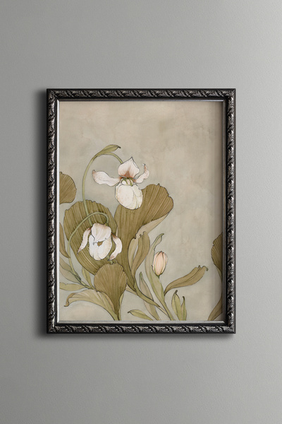 epiqart Flowers - Vintage Patterned Frame
