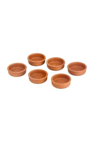 ELİZİ 6-Piece Clay Bowl Brown 12.5x4cm