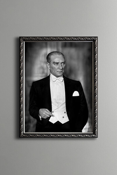 epiqart Atatürk - Vintage Desenli Çerçeve