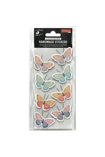 Tanex Handmade Tnx-28032 Decorative Labels - Stone Butterfly Series Sticker -...