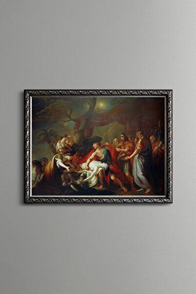 epiqart Elegie pentru moartea lui Patroclus de către Achilles - Cadru cu model vintage