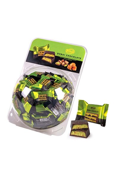 Bolçi Dubai Çikolatası Fıstıklı Kadayıf Dolgulu Bitter Kare Flowpack Çikolata...