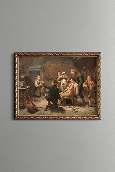 epiqart Return of the Bear Hunter - Vintage Patterned Frame