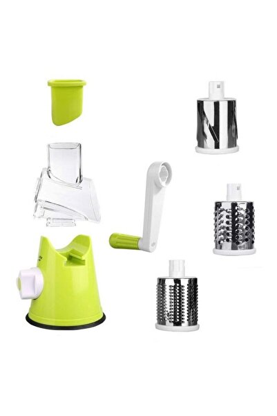 Generic 3-In-1 Handheld Spiral Vegetable Slicer Green/Clear