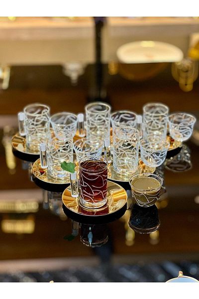 Eslim 18 Pieces Tea Cup Mirra Coffee so