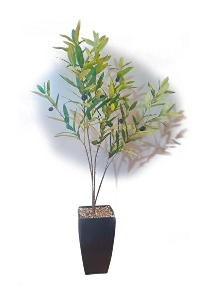 co arma An artificial tree simulating an olive tree with a soft, natural texture, 90 cm high