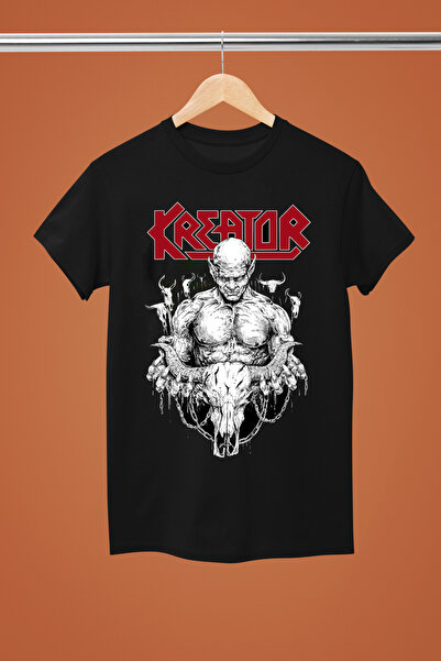 MAGORS تيشيرت روك من القطن المطبوع بأكمام قصيرة من KREATOR