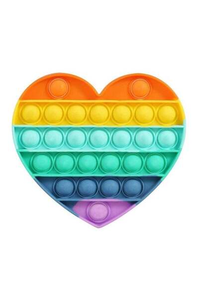 XIUWOO لعبة فقاعات الضغط عالية الجودة على شكل قلب لتخفيف التوتر والضغط