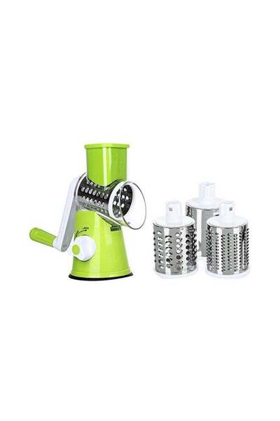 The comprehensive house Gerinck 4-piece Vegetable & Fruit Cutter Set, Green, 6 x 24.4 x 17.8 cm