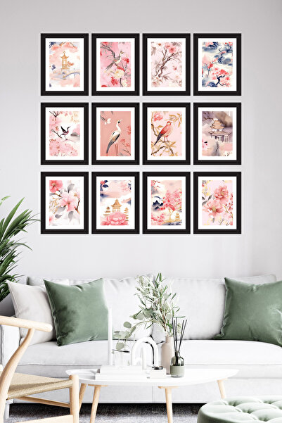 woodsia 12-частен комплект дървени MDF рамки за снимки SET1002