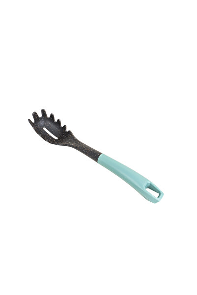 Z-Tools Lingură de salată din plastic, cu mâner verde, model FI-06-B, lungime...