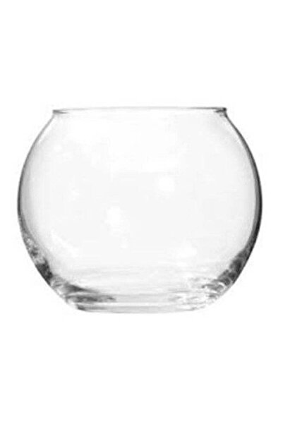 Generic مزهرية زجاجية زخرفية شفافة 6x6x6.5 سم