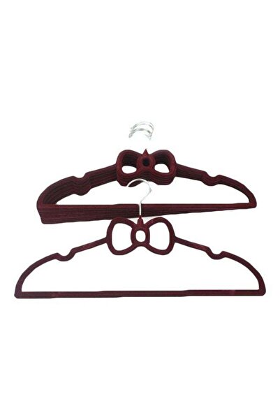 Generic 6-Piece Velvet Hanger Set Dark Red 22x40cm