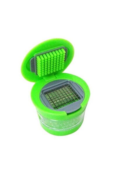 Generic Manual Garlic Chopper Green