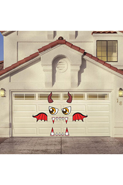 HOWAF Halloween decoration for the home, vinyl, white/black/red