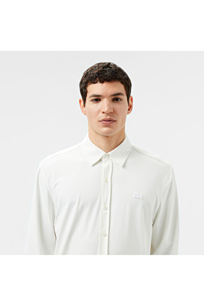Lacoste Erkek Slim Fit Beyaz Gömlek