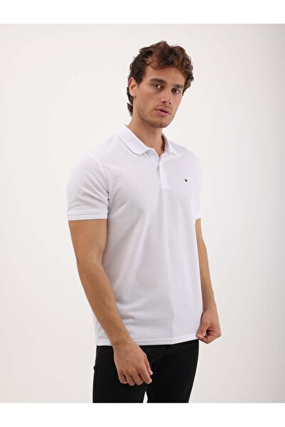 Wkm Denim Men's Regular Fit Polo Neck Waffle Basic T-Shirt