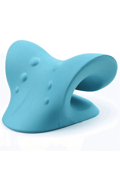 Elindor Neck and Shoulder Relaxation Pillow with Acupressure, Massage and Cervical Traction, Blue