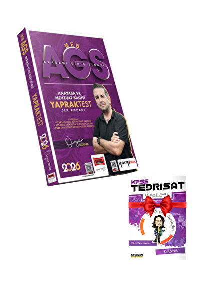 Yargı Yayınları Özgür Özkınık MEB AGS Anayasa ve Mevzuat Bilgisi Yaprak Test ...