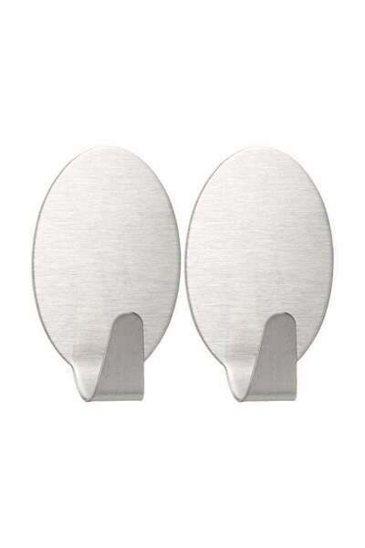 Wenko 2-Piece Maxi Hook Set Silver