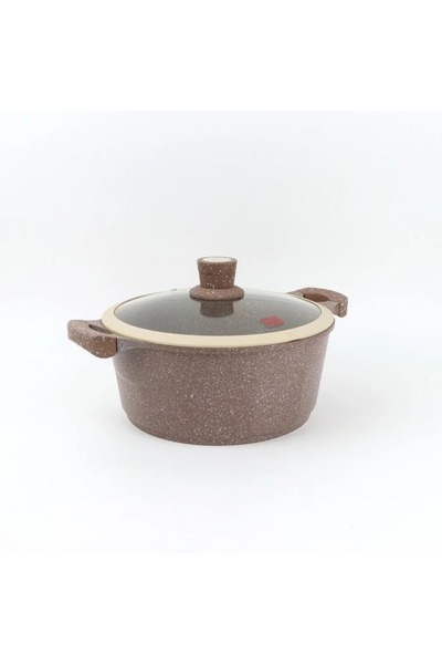 rexa Granite pot with glass lid 28 cm - 2SS1-A11-006