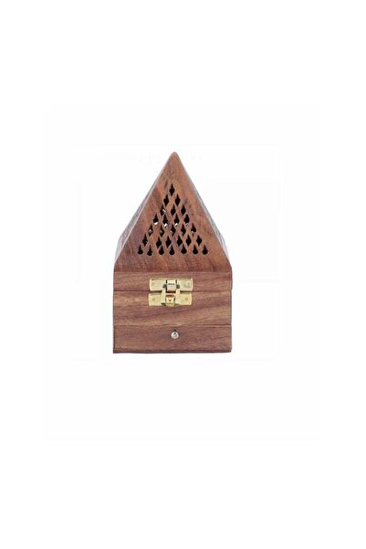Generic Wooden Indian Censer For Oud And Dakhoon Brown