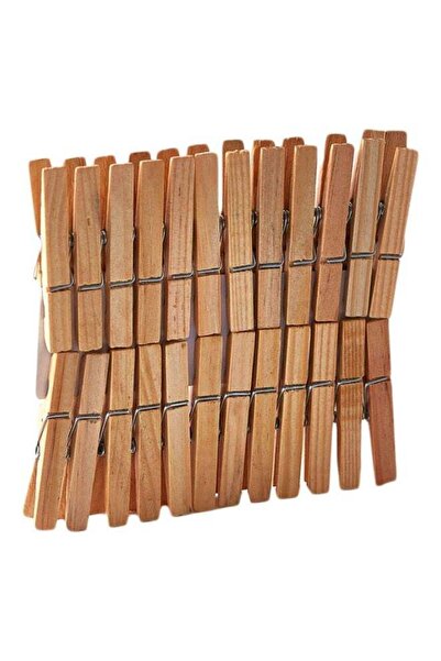GENERIC4 Homebox Alina Clothespin Set, 24 pieces, Brown - Original