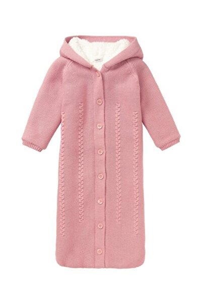 NOPPIES Pink knitted sleeping bag Narni 80 cm