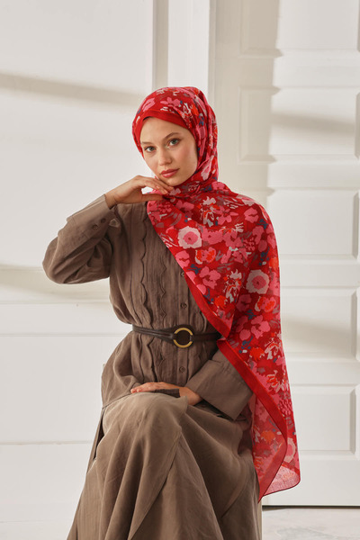 Silk Home Patterned Soft Shawl 70024-10