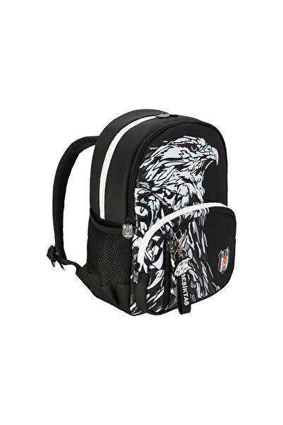 Next Plus Licensed Fan Bjk Faux Leather School Backpack + Nutrition + Pen Holder + Water Bottle Set