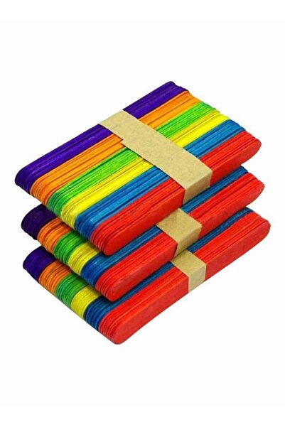 Generic 150-Piece Wooden Colored Ice Cream Stick