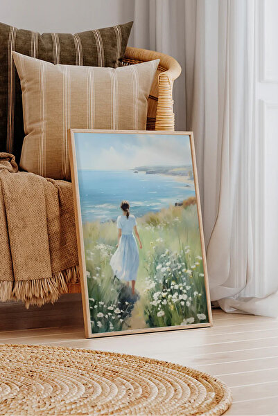 Dekorsiahome Τραπέζι σαλονιού κουζίνας με ξύλινο πλαίσιο μονοκόμματο TK1536