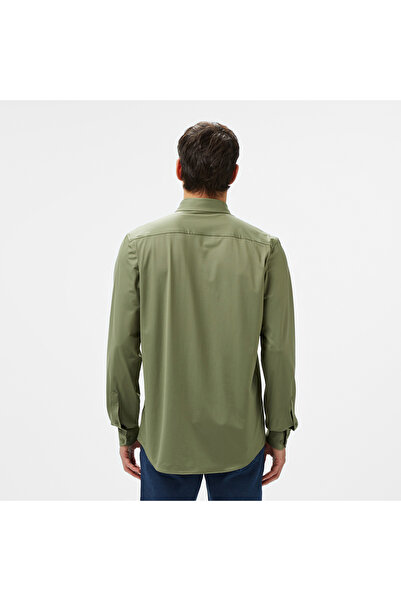 Lacoste Erkek Slim Fit Haki Gömlek