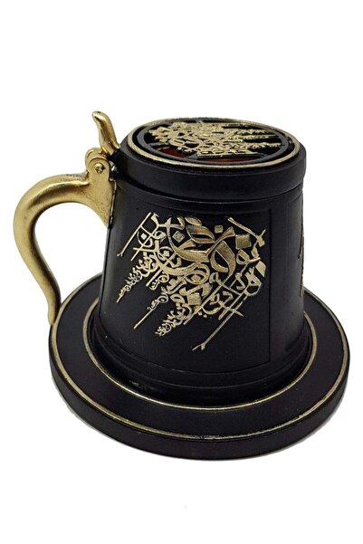 Generic مبخرة على شكل كوب أسود/ذهبي
