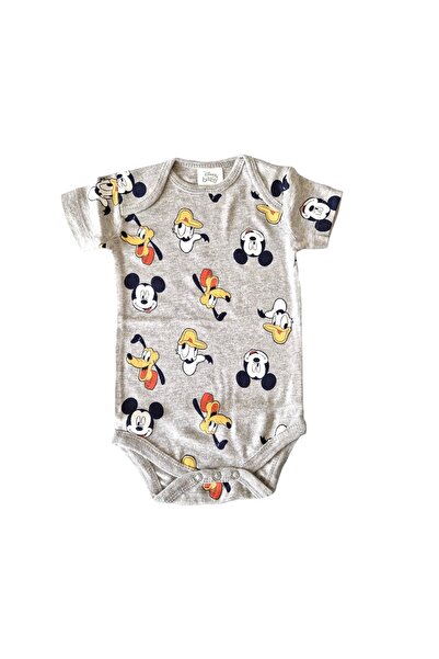 Mickey Mouse Set of two short-sleeved bodysuits, multicolor, Mickey Mouse