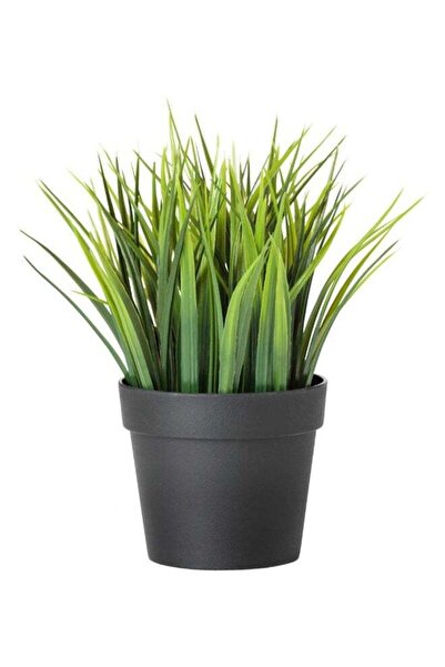 Generic Fejka Artificial Potted Plant Grass Green/Black