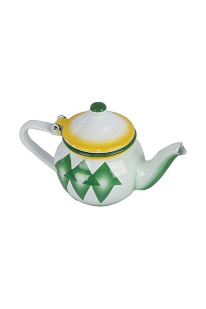 Generic Abriq Ghazzar Alloy Tea Pot Green/White 10cm