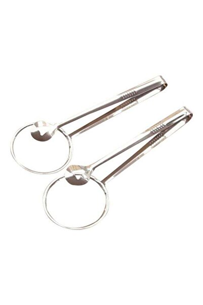 Generic ملعقة فلتر من الفولاذ المقاوم للصدأ مكونة من قطعتين مع مشبك فضي