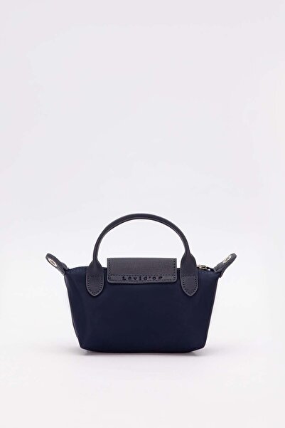 Levidor Lacivert Mini Boy Deri Kapak Detaylı El Çantası