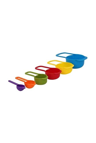 Generic 6-Piece Measuring Cup Set Red/Blue/Yellow