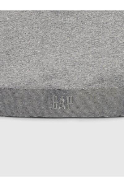 GAP Kadın Gri Organik Pamuk Stretch Logo Bralet