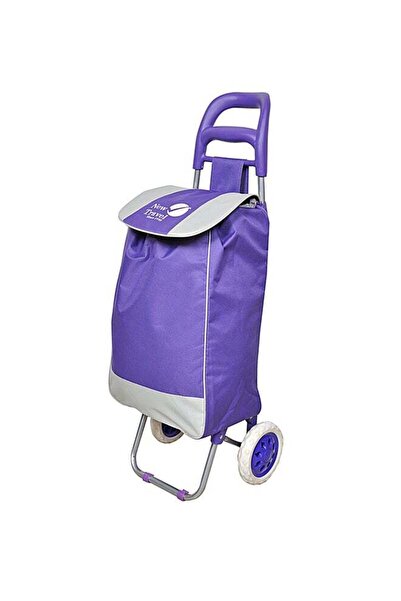 New Travel عربة تسوق أرجوانية مقاس 20 بوصة