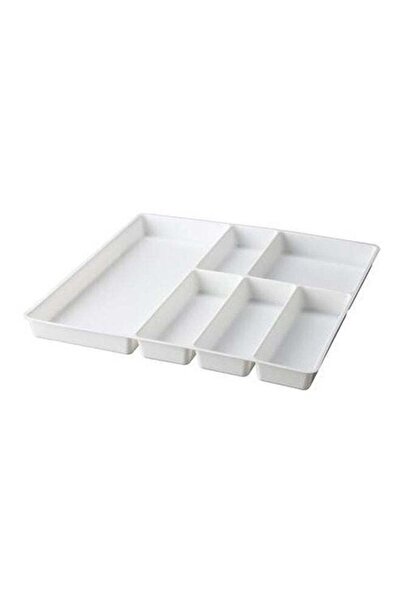 Generic صينية أدوات مائدة لترتيب أدوات المطبخ باللون الأبيض 60×4.5 سم