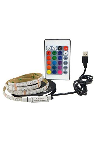 Generic Ambient Remote Control USB LED Light White/Black