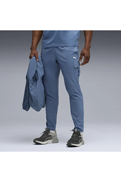 Puma TAD TECH Woven Cargo Mavi Erkek Eşofman Altı