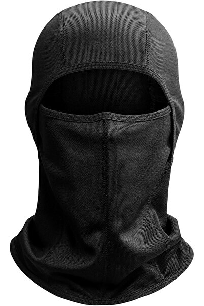 Generic Astro AE Balaclava Ski Mask - UV Protection, Wind & Dust Resistant, Black, M