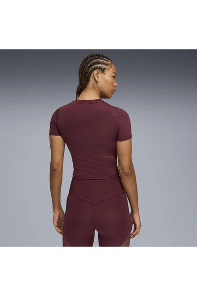 Puma W Shape Baby Tee Red Women's Crop