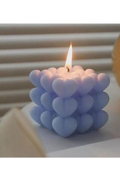 Arma شموع مكعبة معطرة من شمع الصويا الأزرق قطعتين